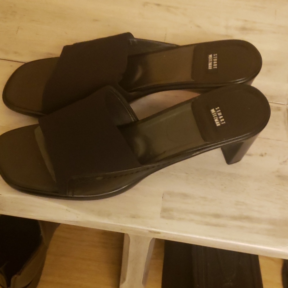 Stuart Weitzman BLK sandals size 9